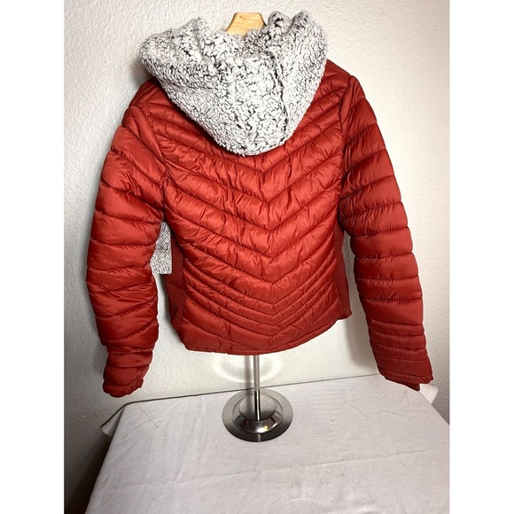 Snobbish Margot Puffer Jacket Womens L Brick Full Zip Hooded Thermal Insulation - Picture 4 of 11